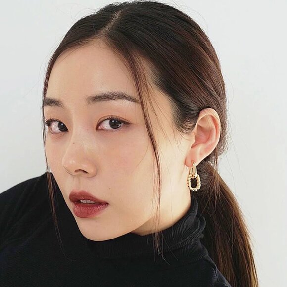 NEW Ana Luisa Ash Double Double Hoop Earrings - Picture 5 of 6